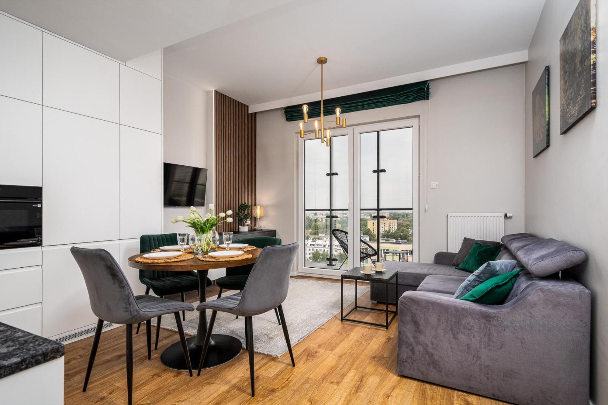 Wola Tower Deluxe Separate Bedroom With Free Garage - By Perfect Apart Varsovia Exterior foto