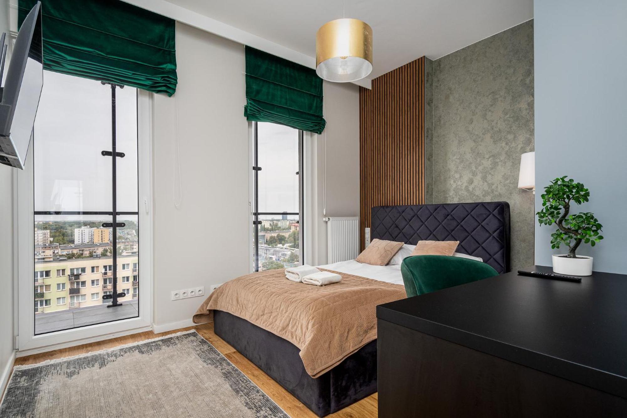 Wola Tower Deluxe Separate Bedroom With Free Garage - By Perfect Apart Varsovia Exterior foto